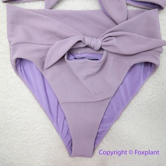 New! Set! Beach Riot Free People Rib Dallas Emma bikini bottom lavender, size S - Picture 4 of 11